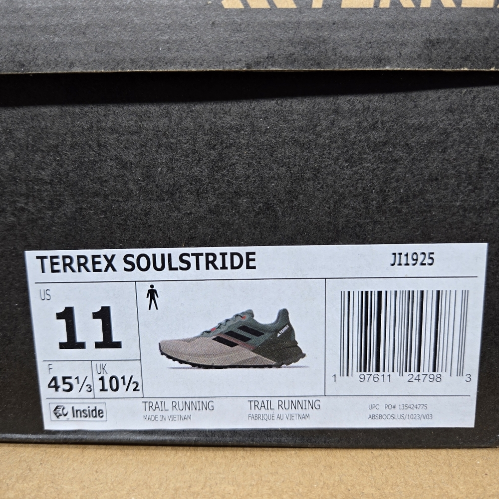 New Adidas Terrex Soulstride Men's Trail Running Shoes Size 11 - Picture 8 of 8